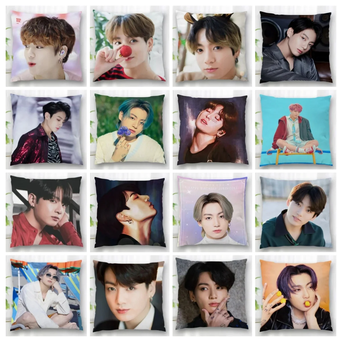 New Pillow Slips Jungkook Pillow Covers Bedding Comfortable Cushion/Good For Sofa/Home/Car High Quality Pillow Cases