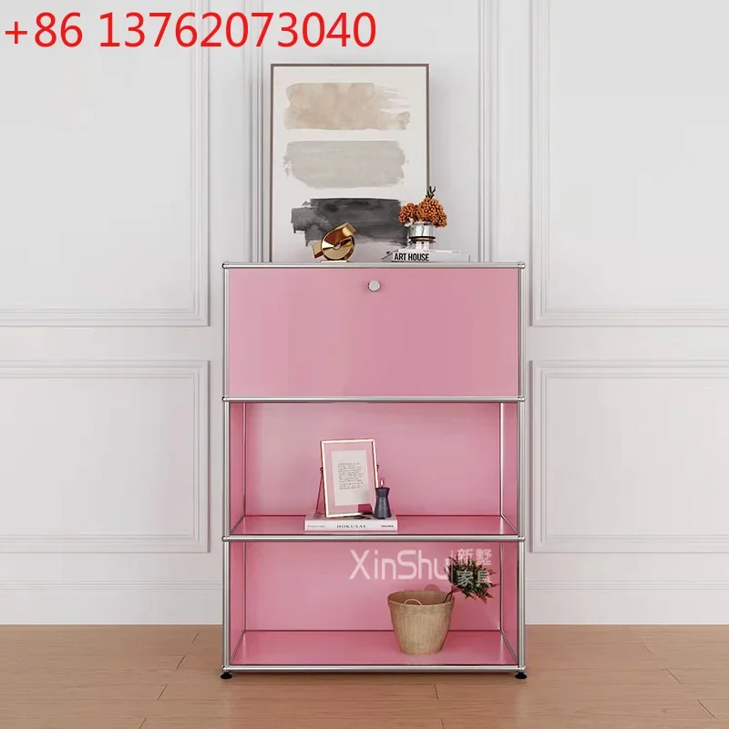 Medieval usm cabinet stainless steel trolley entrance simple file bookcase