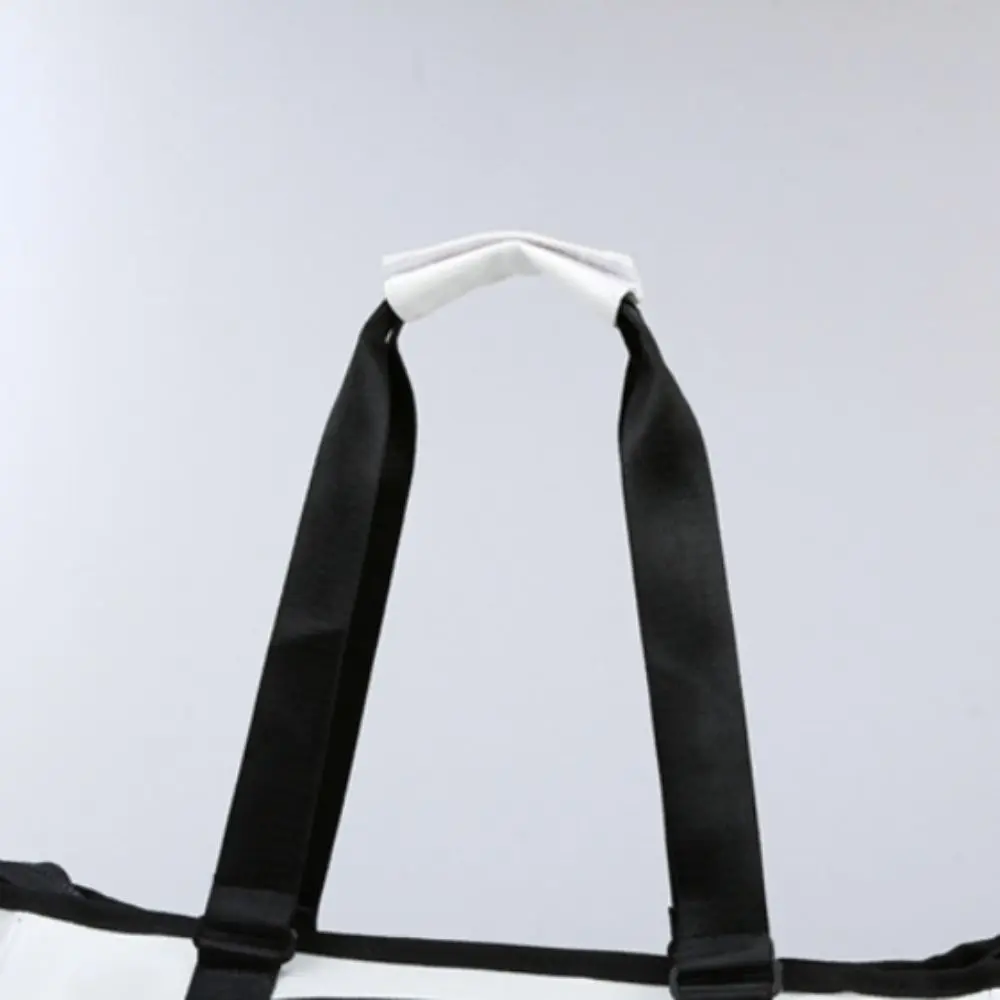 Large Capacity Tennis Racket Bag with Handle Adjustable Tennis Shoulder Bag Pure Color Multi-layer Sports Fitness Bag Travel