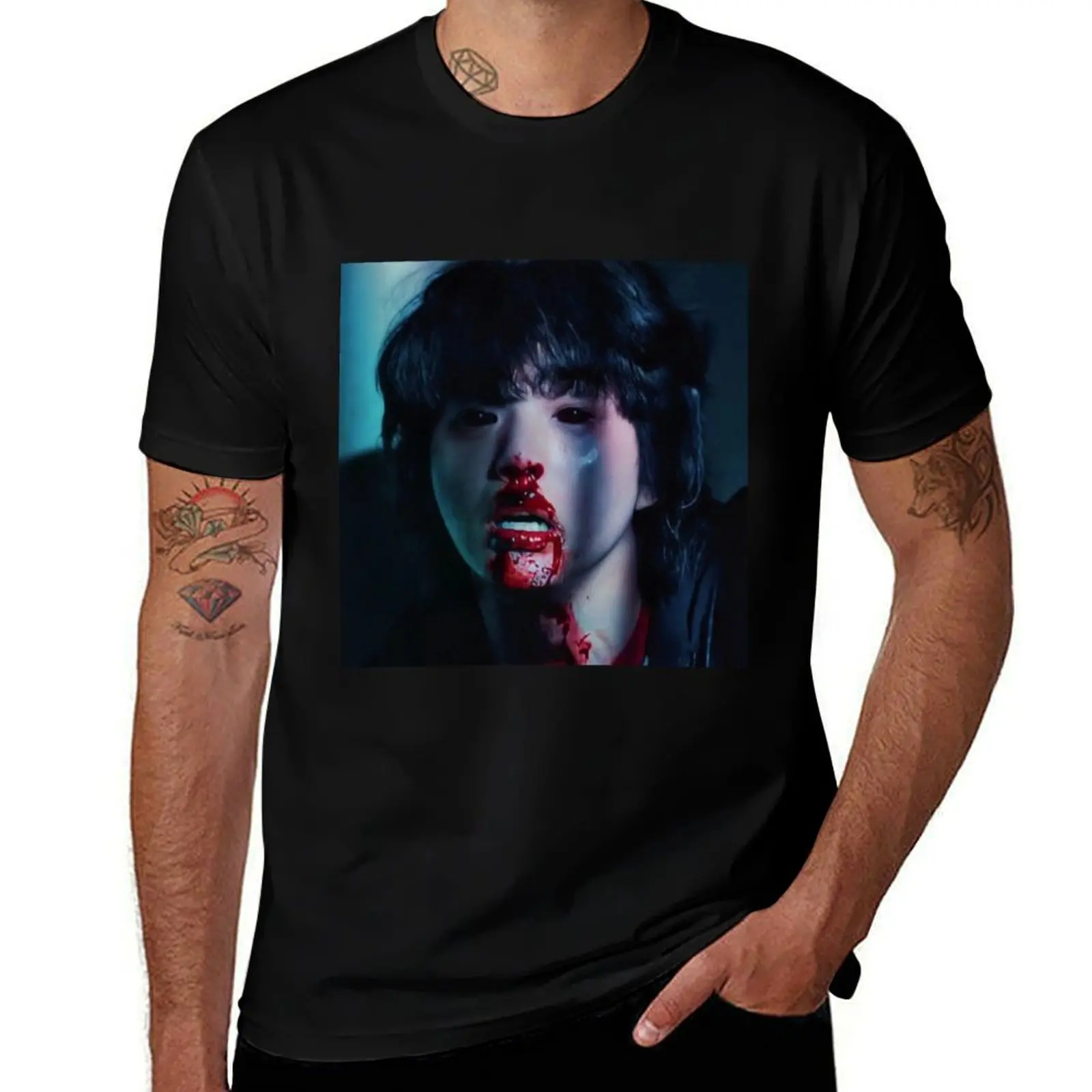 

SH#8 Song Kang as Cha Hyun Su in Sweet Home T-Shirt t shirt man designer t shirts for man graphic tees T-Shirt
