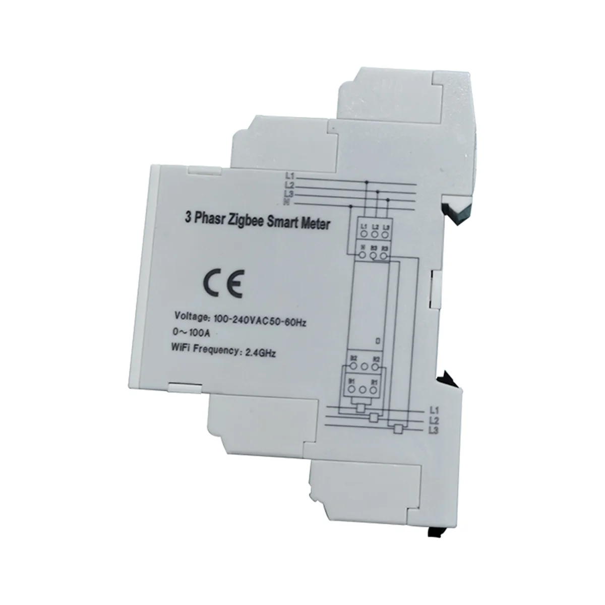 

A68Z Zigbee Three-Phase Energy Meter 100-240V Mobile App Remote Control Household Multifunctional Rail Energy Meter