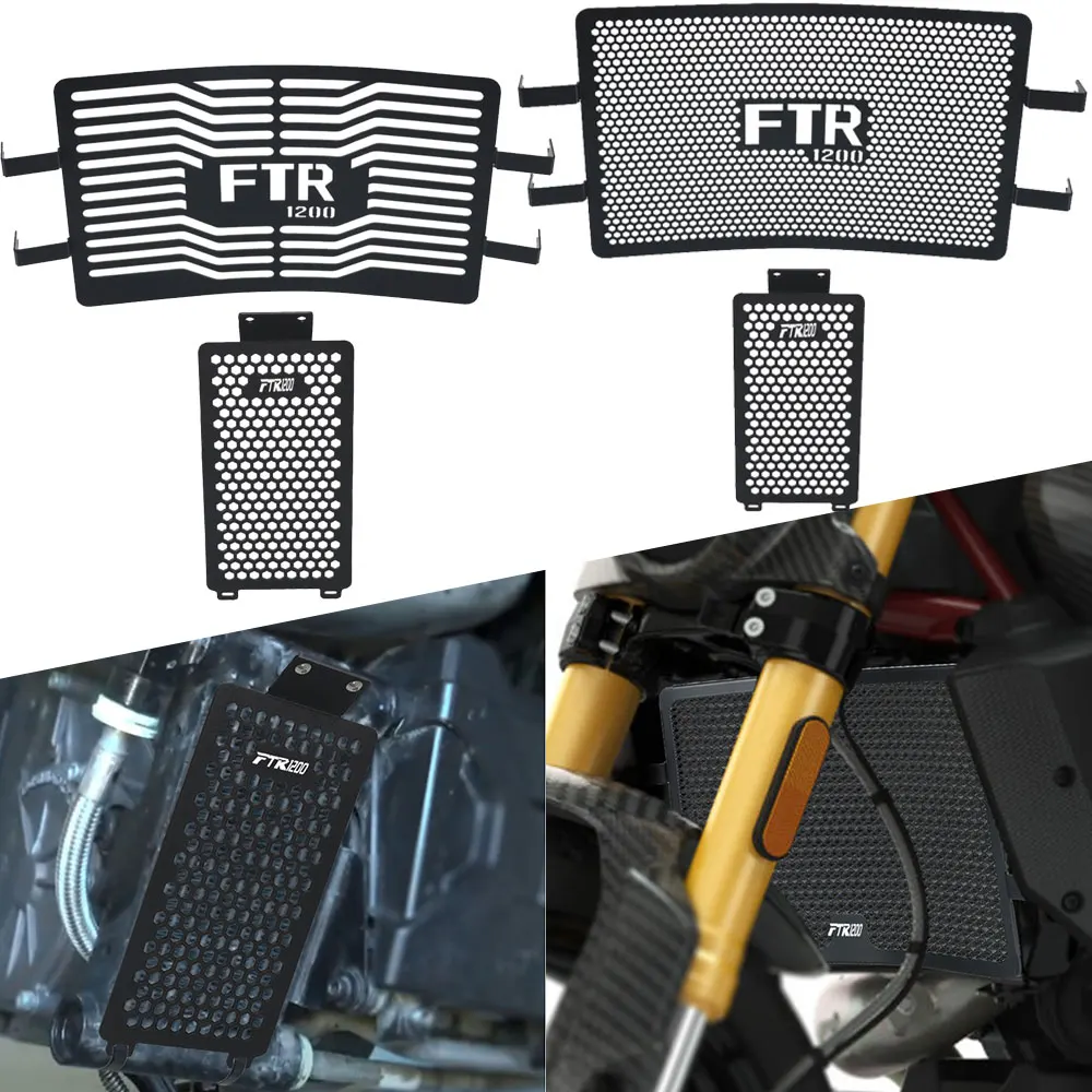 

Radiator Grill Guard Oil Cooler Grille Cover Protector FOR INDIAN FTR/FTR 1200 SPORT 2023-2025 FTR1200 CARBON/RALLY 2020-2025