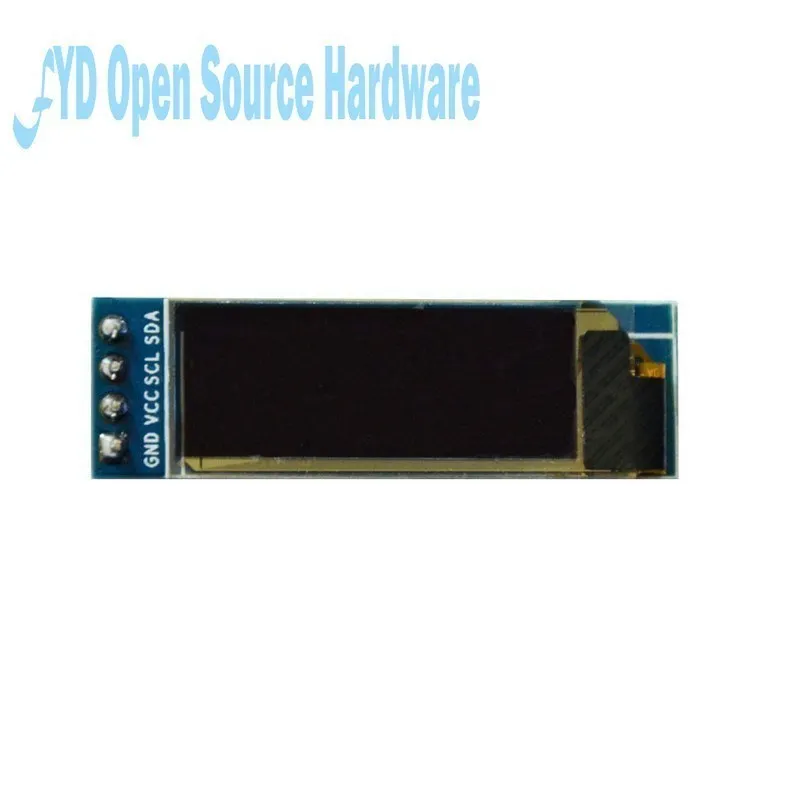 0.91 inç 128x32 IIC I2C beyaz/mavi/sarı OLED LCD ekran DIY modülü SSD1306 sürücü IC DC 3.3V 5V