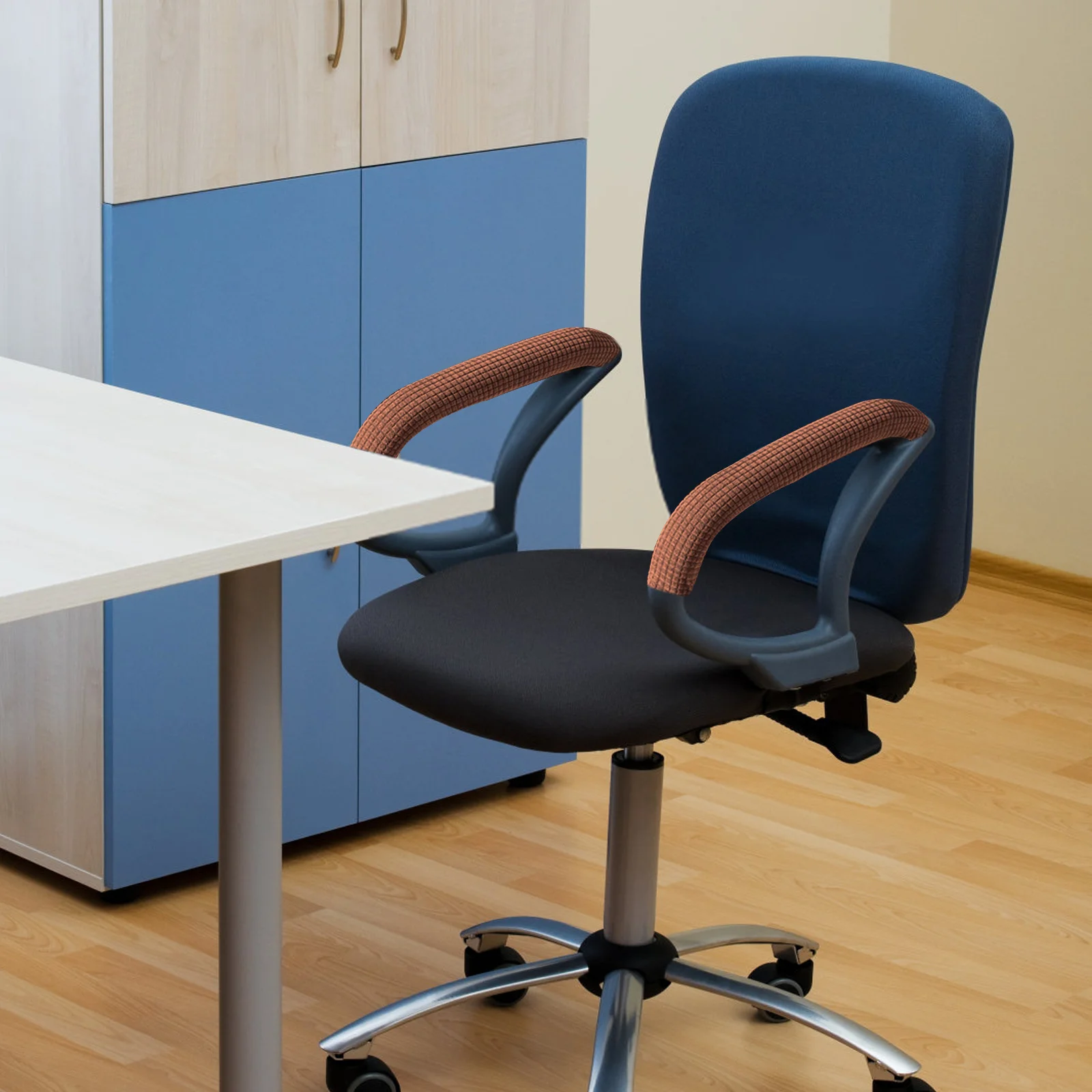 

2Pcs Chair Handle Covers Heavy Duty Armrest Cover for Desk Chair Arm Support Pad Comfortable Elbow Protector for Home Office