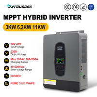 DATOUBOSS Solar Inverter 48V 24V Pure Sine Wave 6200W 3000W 11KW MPPT Charger LCD Display for Home Off-Grid Power RV