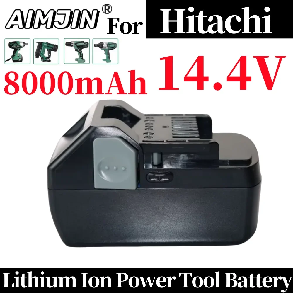 

14.4V 8000mAh Li-ion Battery For Hitachi BSL1415 CR14DSL CJ14DSL BSL1430 BSL1440 DDS14DSL NP14DSL DS14DBL