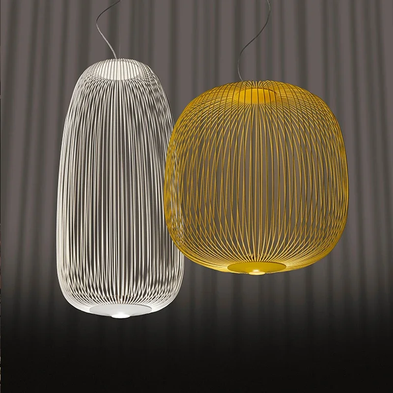 Imagem -02 - Nordic Dimming Spokes Pendant Light 12 Pendant Light Preto Branco Amarelo Suspensão Pendant Lamp Iluminação Industrial Chandelier Living Decor