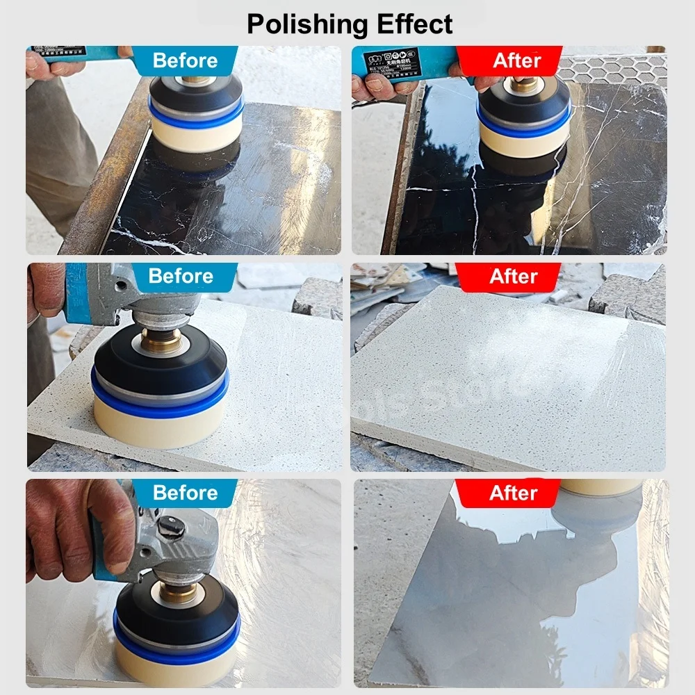 100mm Snail Lock Wool Felt Polishing Wheel Pad Buffing Polishing Disc for Metal, Marble, Furniture, Car, Granite, Wood, Glass