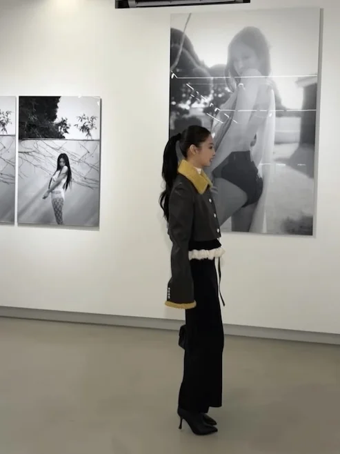 Giacca in Pelle PU Vintage Jennie con Colletto Soffice e Bottone Singolo, Cappotto in Pelle Lungo da Donna, Stile Dritto alla Moda