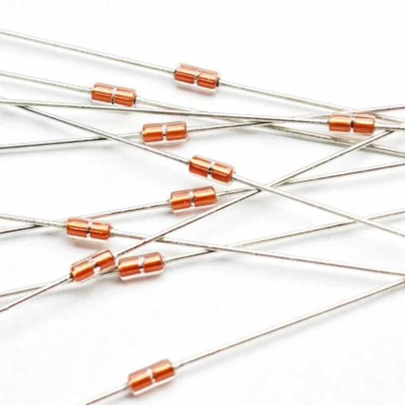80pcs MF58 104F3950 Glass NTC Thermistor 100kΩ B3950 1 Accuracy for Temperature Measurement
