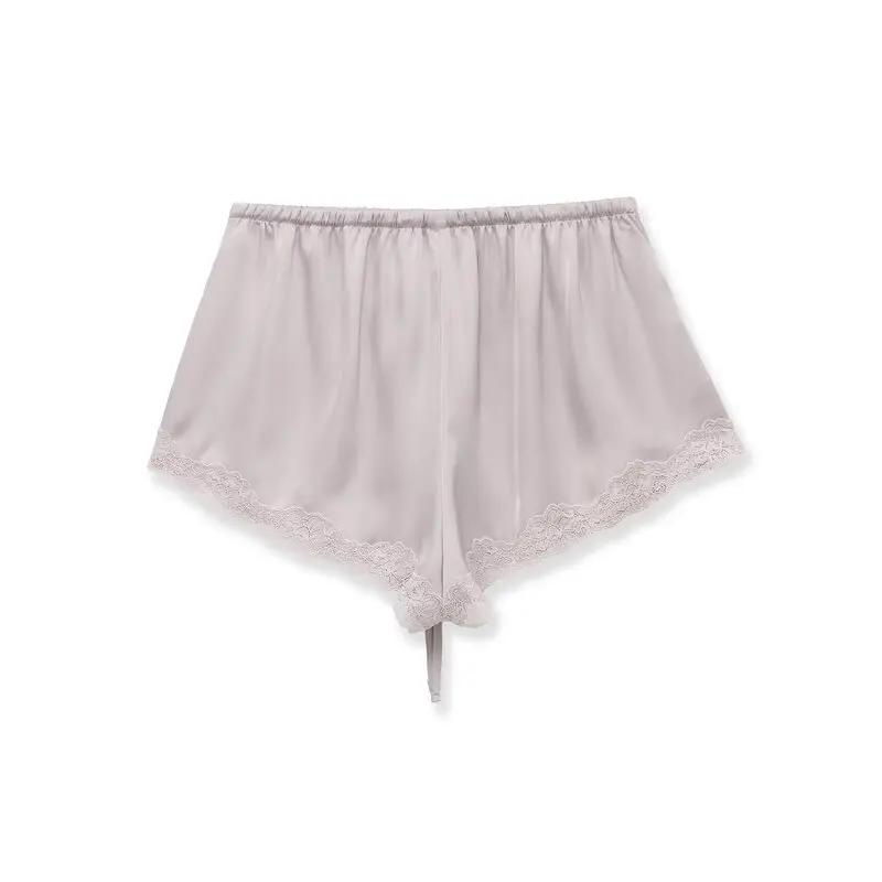 Spring 2026 Women's Fashion  Lace Trim Versatile mid Waist Quality Short Pants Stylish Base Layer Trousers for Ladies
