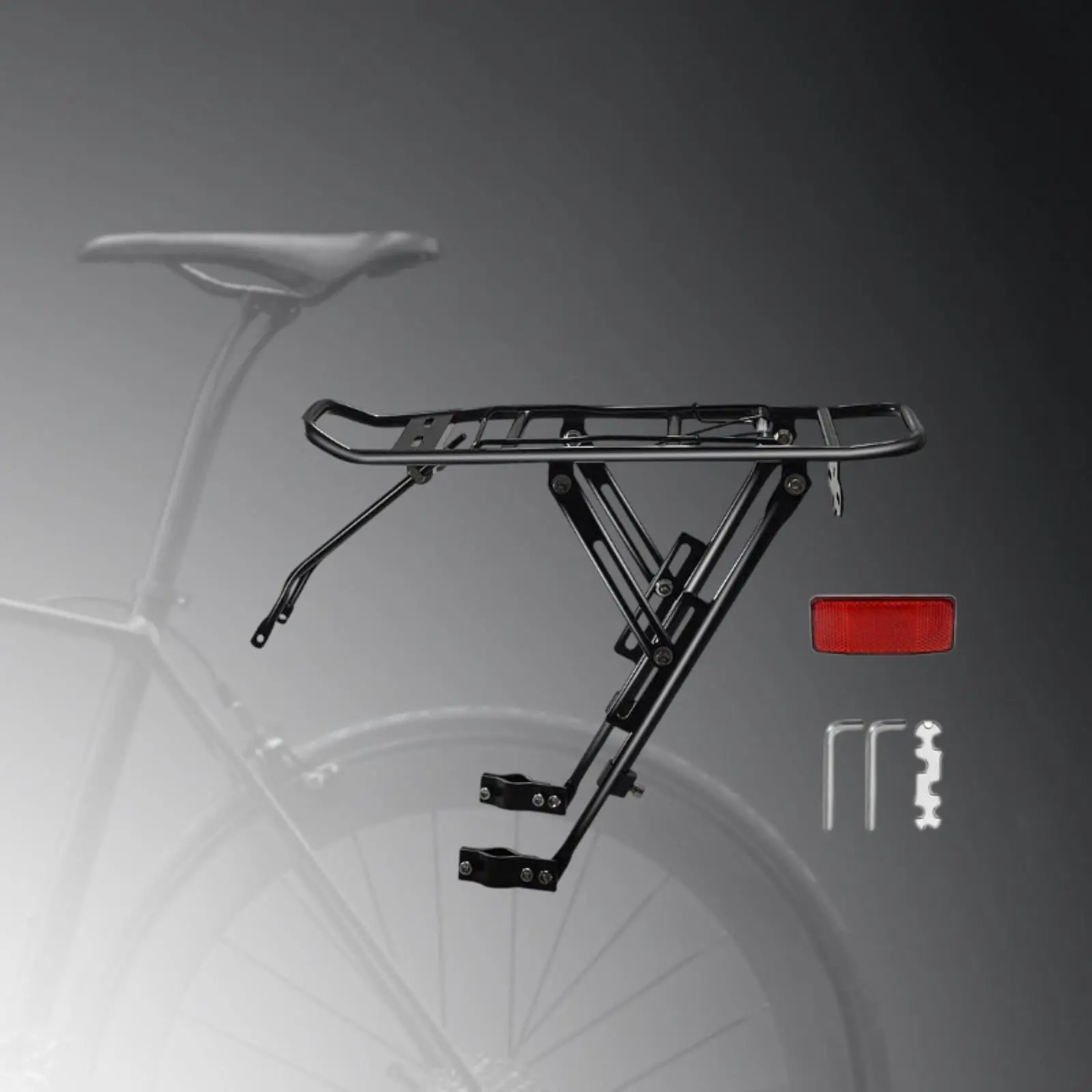 

Bicycle Luggage Carrier Rack Rear Bike Rack Tailstock Holder Carrier Bicycle Rear Luggage Cargo Rack