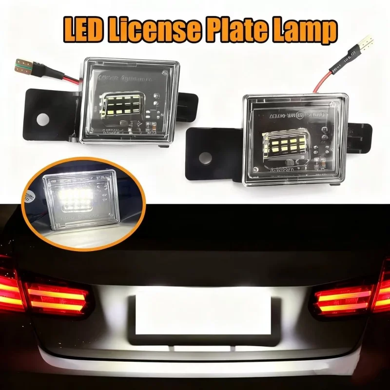 

For Chevrolet Silverado Colorado GMC Canyon Sierra 1500 2500HD 3500HD 2019-up Car Light LED License Number Plate Lights Lamps