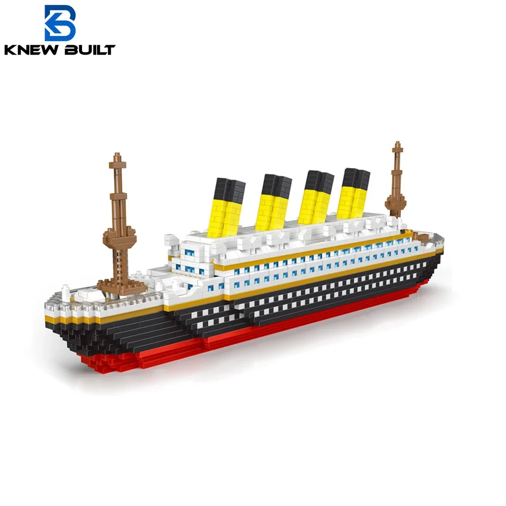 Varied Titanic Model Cruise Ship Building Blocks for Adult Micro Mini Brick Toys Perfect Gift Entertainment Decoration