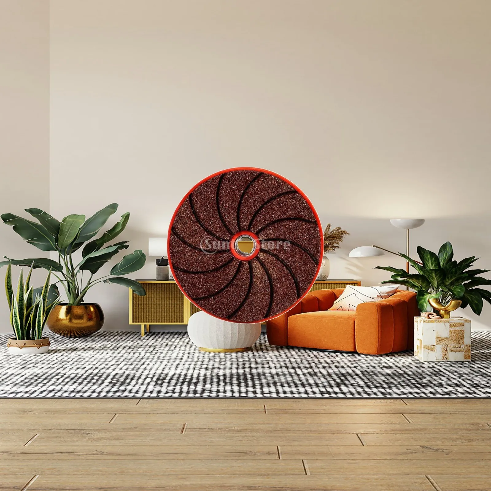Angle Grinder Sanding Pad Attachment Emery Nylon Durable Cutting Wheel M10 Spiral for Rock Slab Ceramic and Tile Work