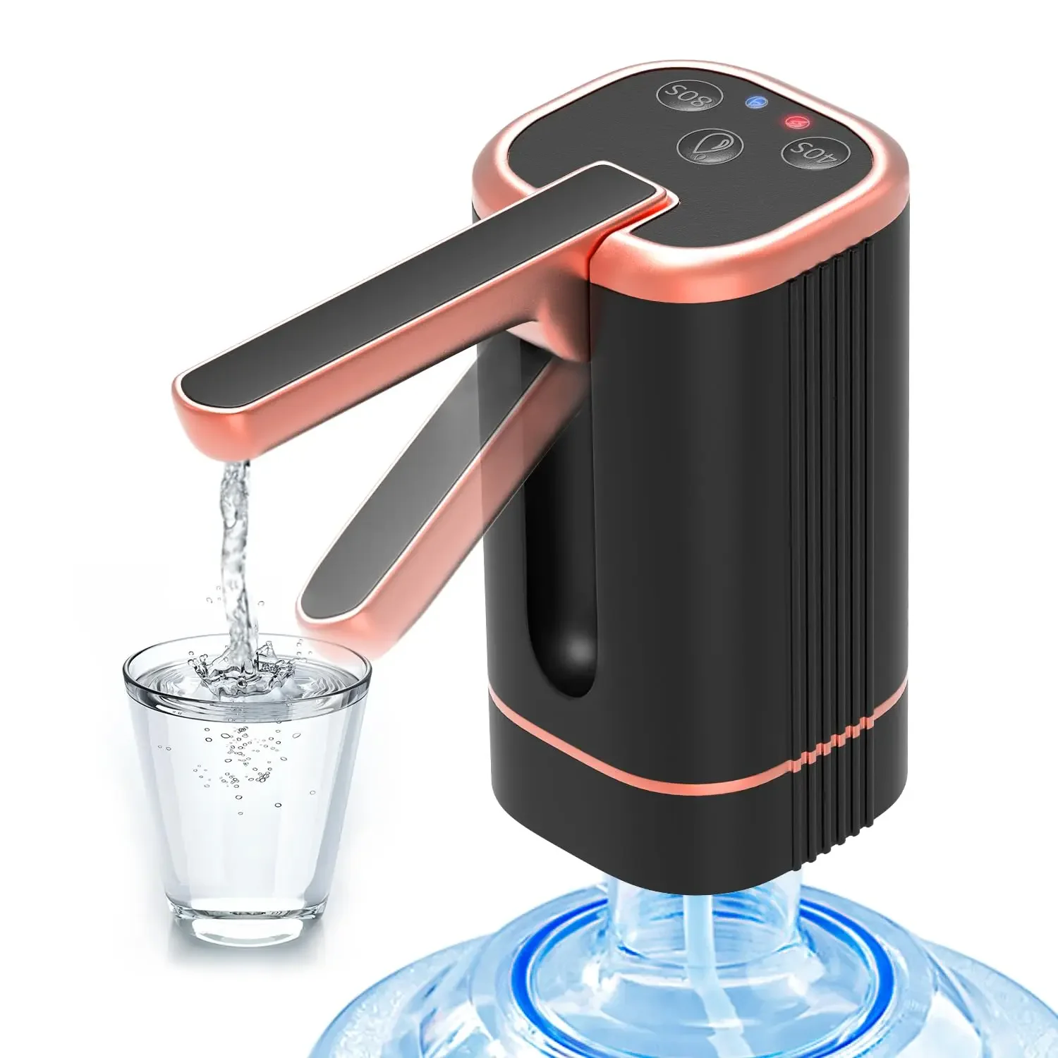 

Water Dispenser Bottle Pump, Electric Water Pump for Universal 2-5 Gallon Bottle, Portable USB Charging Drinking Water Dispenser
