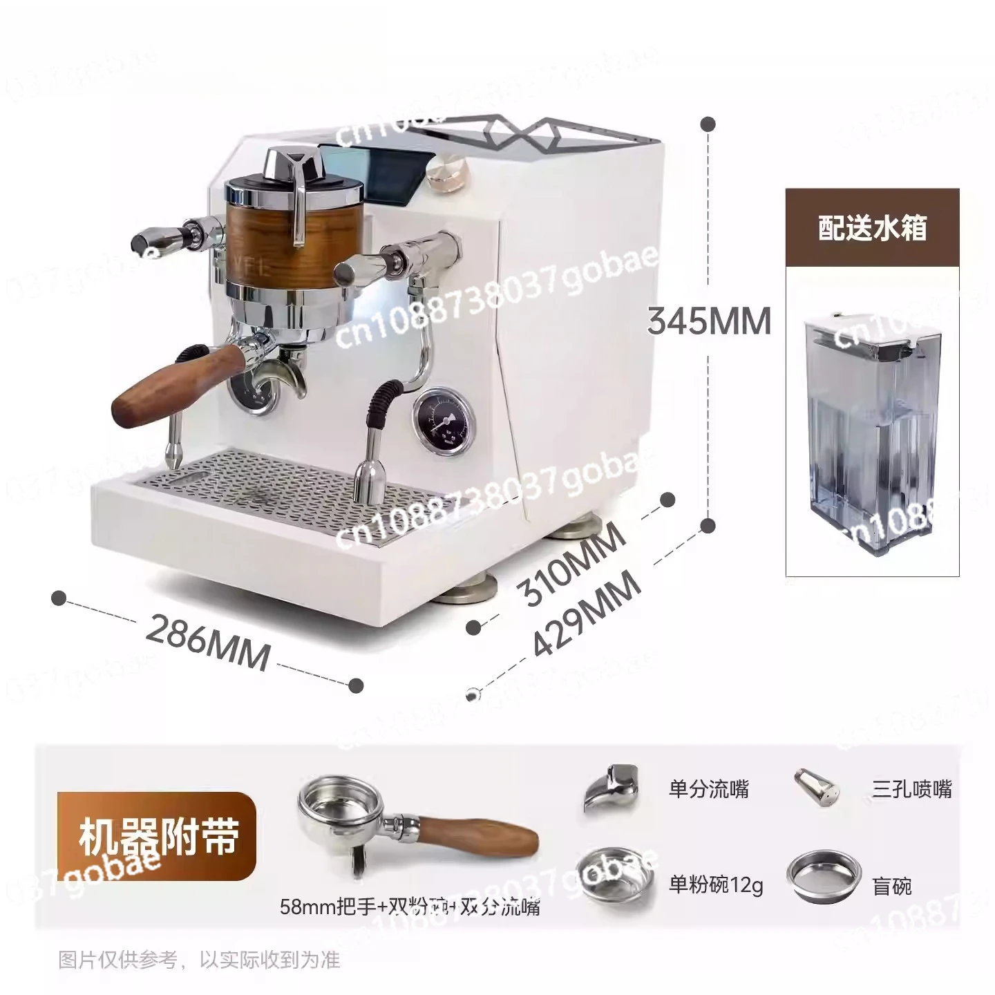 Minimally designed commercial 50VFE converter extraction dual boiler rotary pump semi-automatic Italian coffee machine