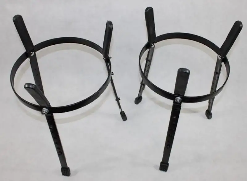 10/11/12 Inch Orff Buffalo Leather Conga Drum Tambourine with Stand Stage Performance Professional Percussion Instrument