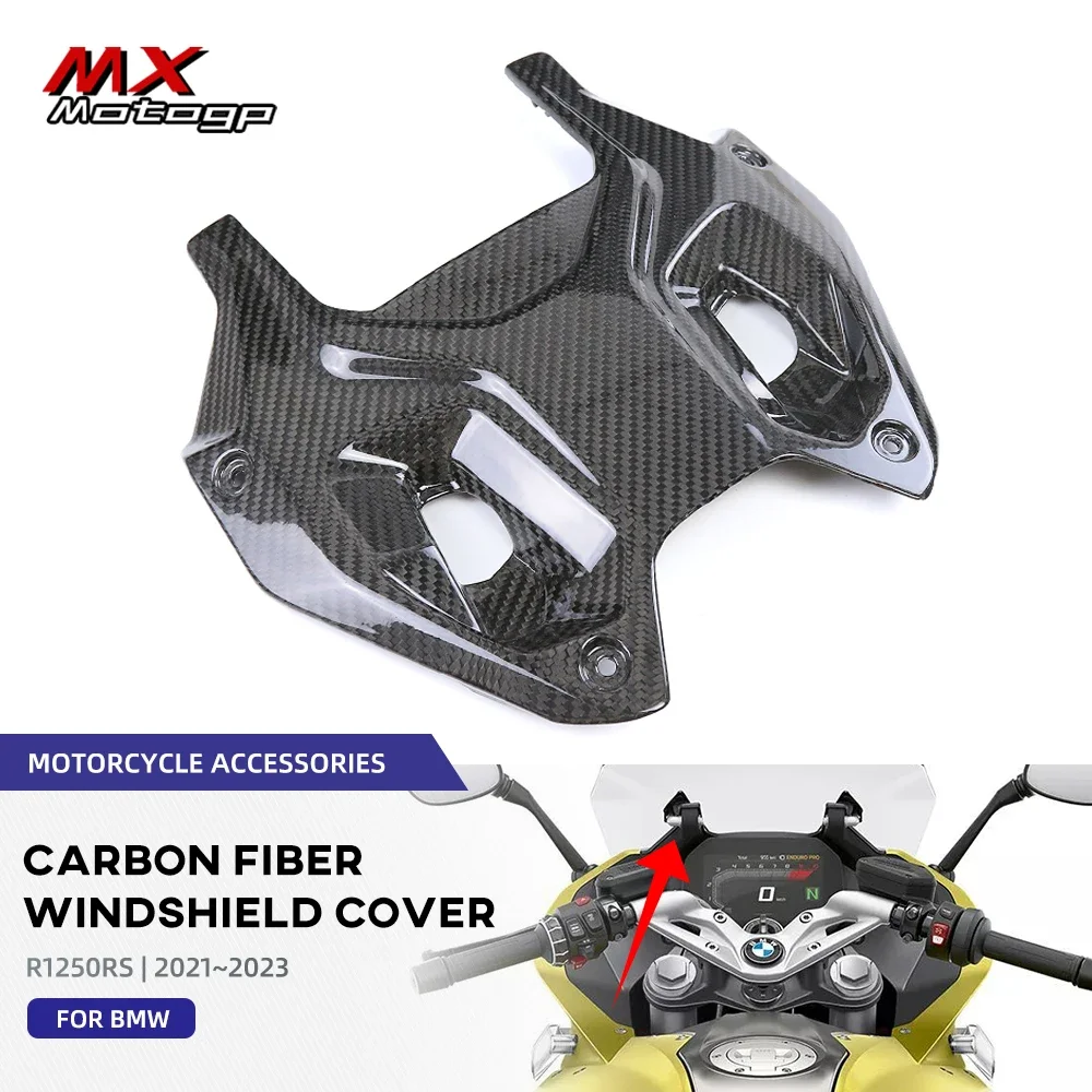 

Motorcycle Parts For BMW R1250RS R1250 RS 2021-2023 22 Carbon Fiber Windshield Windscreen Inner Side Panels Wind Air Deflector