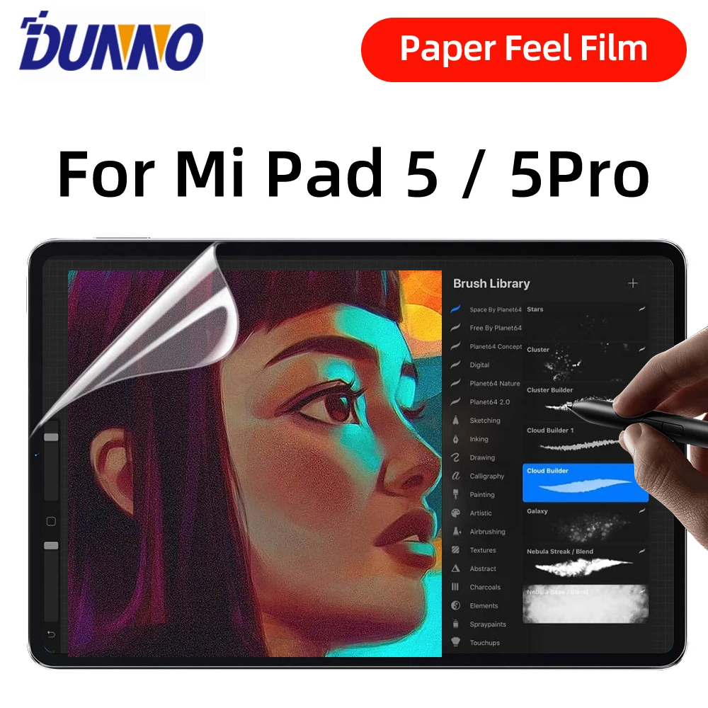 Paper Feel Film for Mi Pad 5 Pro 2021 Xiaomi Pad 5 11'' Matte PET Painting Write Tablet Screen Protector Accessories