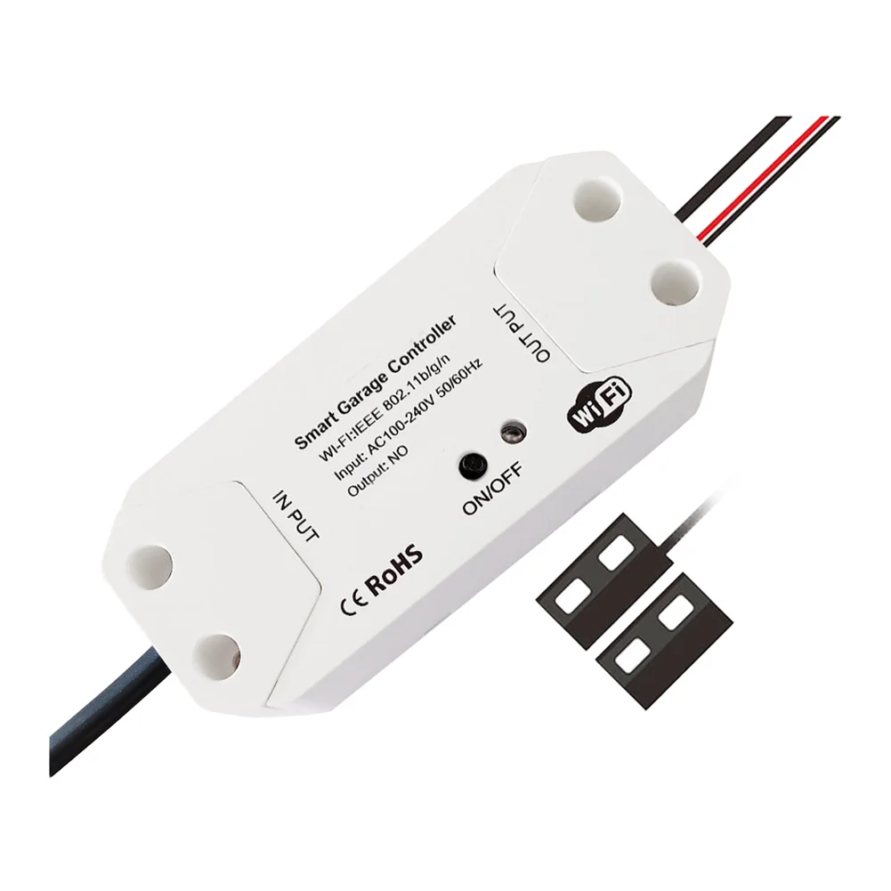 Voice Control Garage Device Wireless Garage Opener For Remote Monitoring No Monthly Fees Multiple Door Management