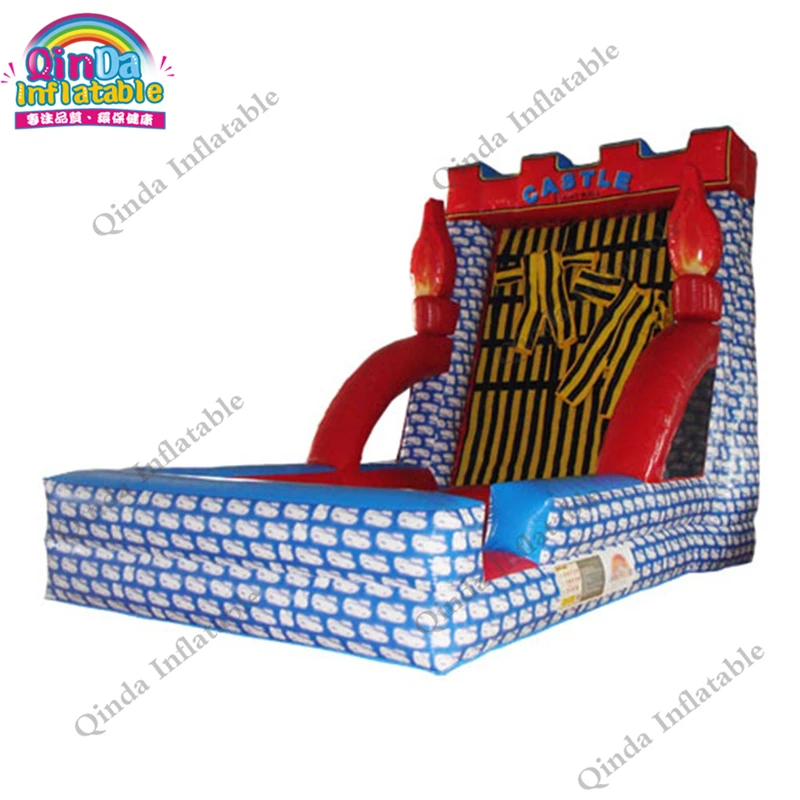 Jumping Balloons Inflatable Stick Funny Wall With Suit,Bouncy Castles Inflatable Magic Wall,Climbing Holds Stick Castle