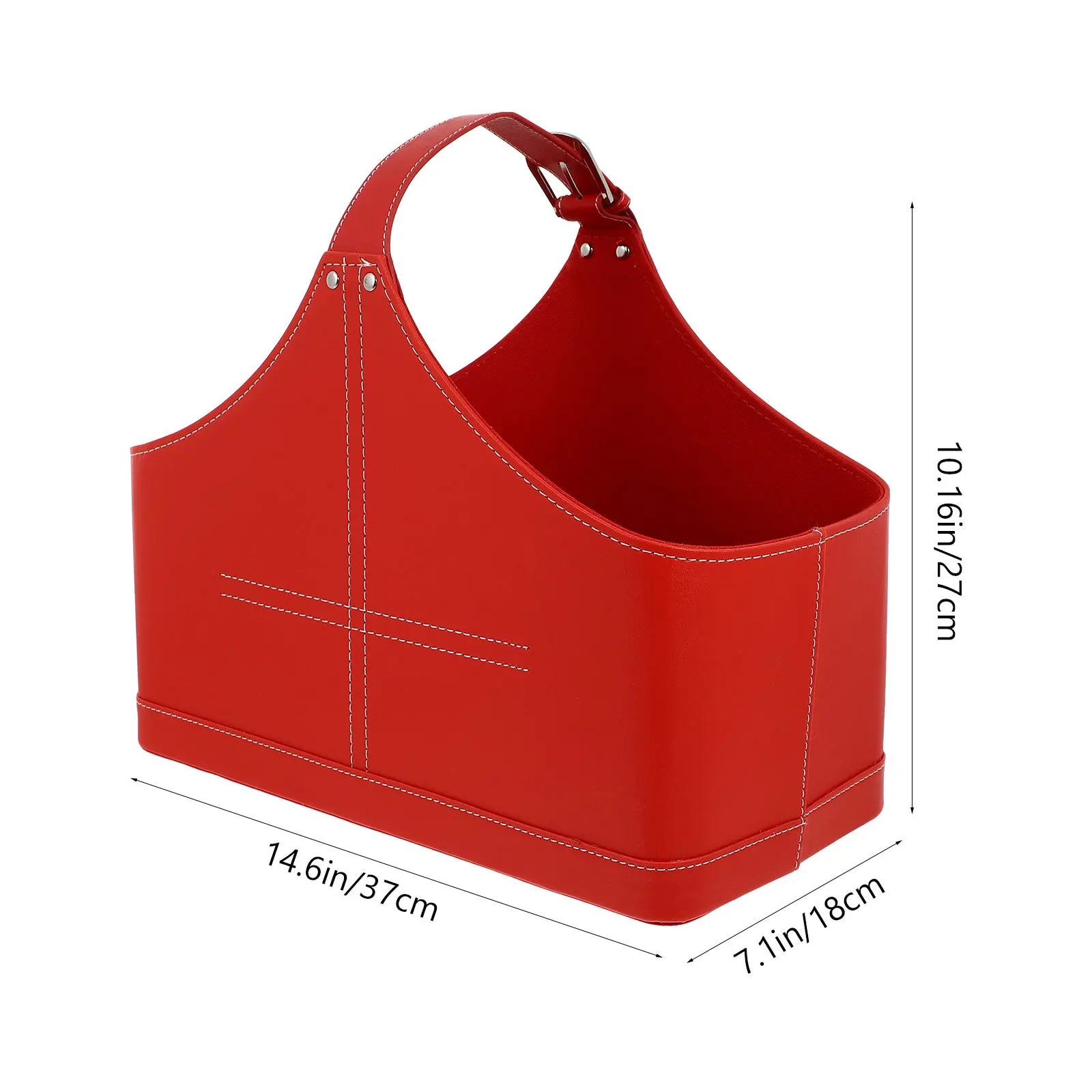 1 قطعة حقيبة يد عيد الميلاد Pu سلة قابلة لإعادة الاستخدام للحزب توريد التعبئة والتغليف المحمولة هدية الحقيبة حامل هدايا عيد الميلاد #2
