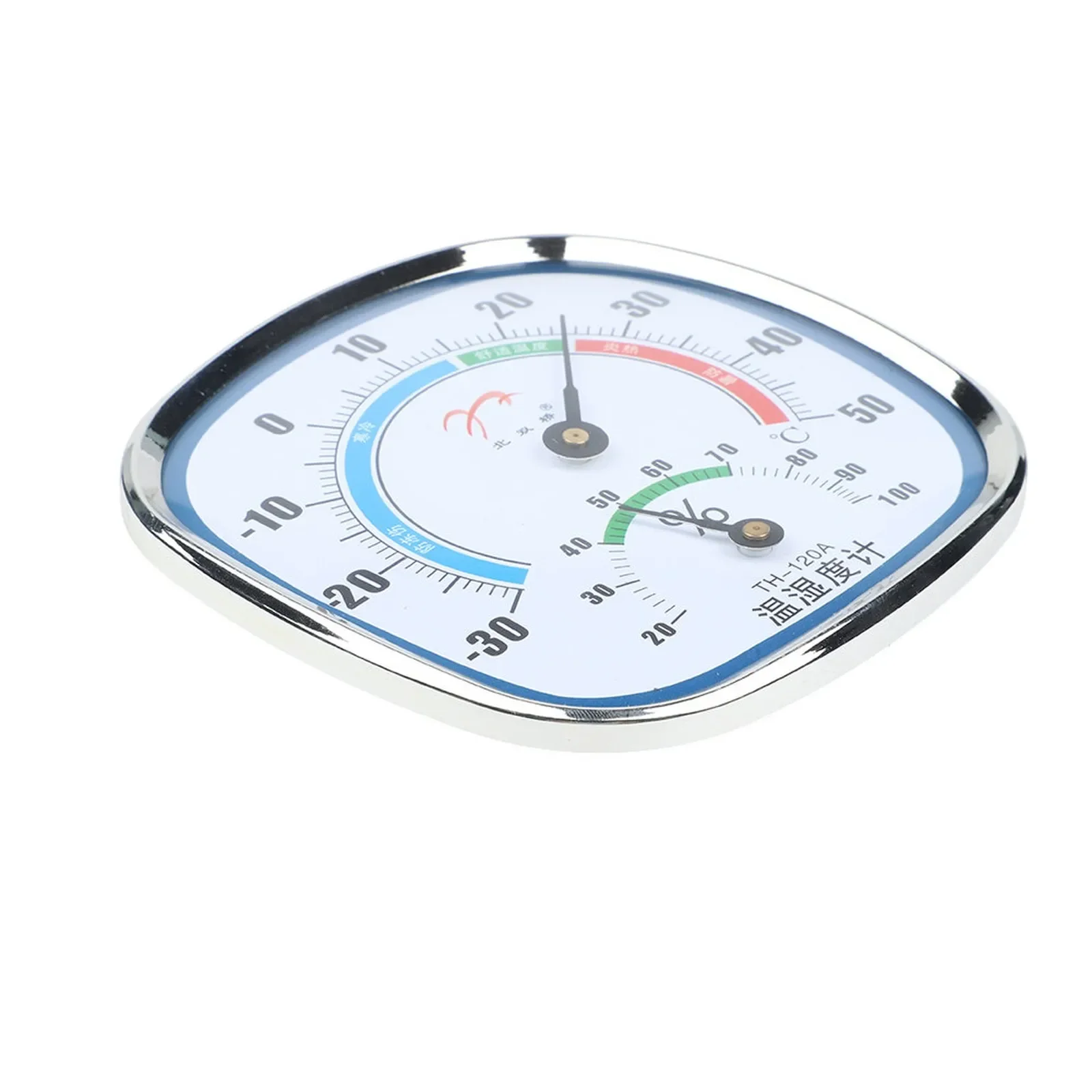 Wall Mounted Temperature Humidity Monitor With ABS Construction Glass Lens And Mechanical For Reliable Readings