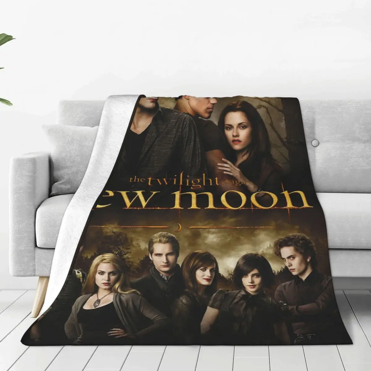 The Twilight Saga Vampire Movie Blankets Summer Air Conditioning Edward Bella Jacob Warm Throw Blanket for Home Travel Bedspread