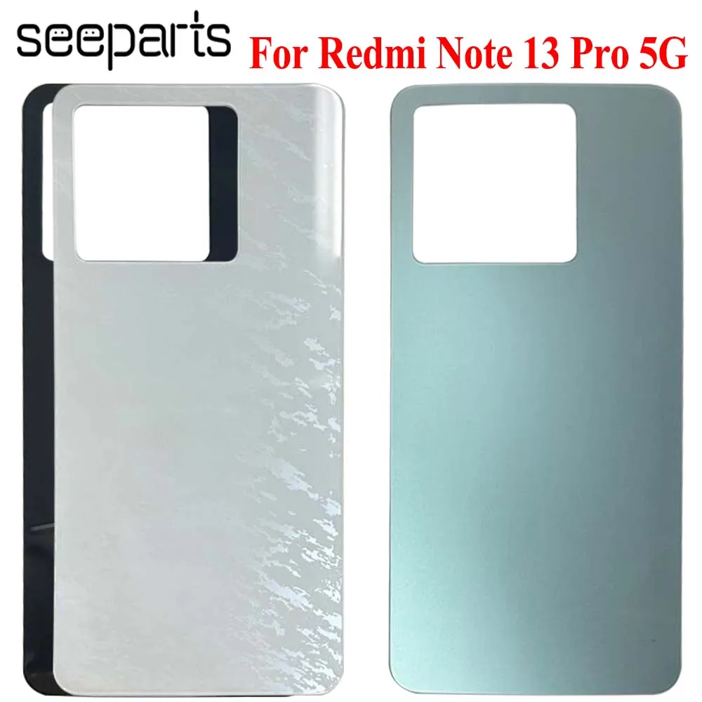 Back Cover For Xiaomi Redmi Note 13 Pro 5G Battery Cover Back Glass Panel Rear Housing