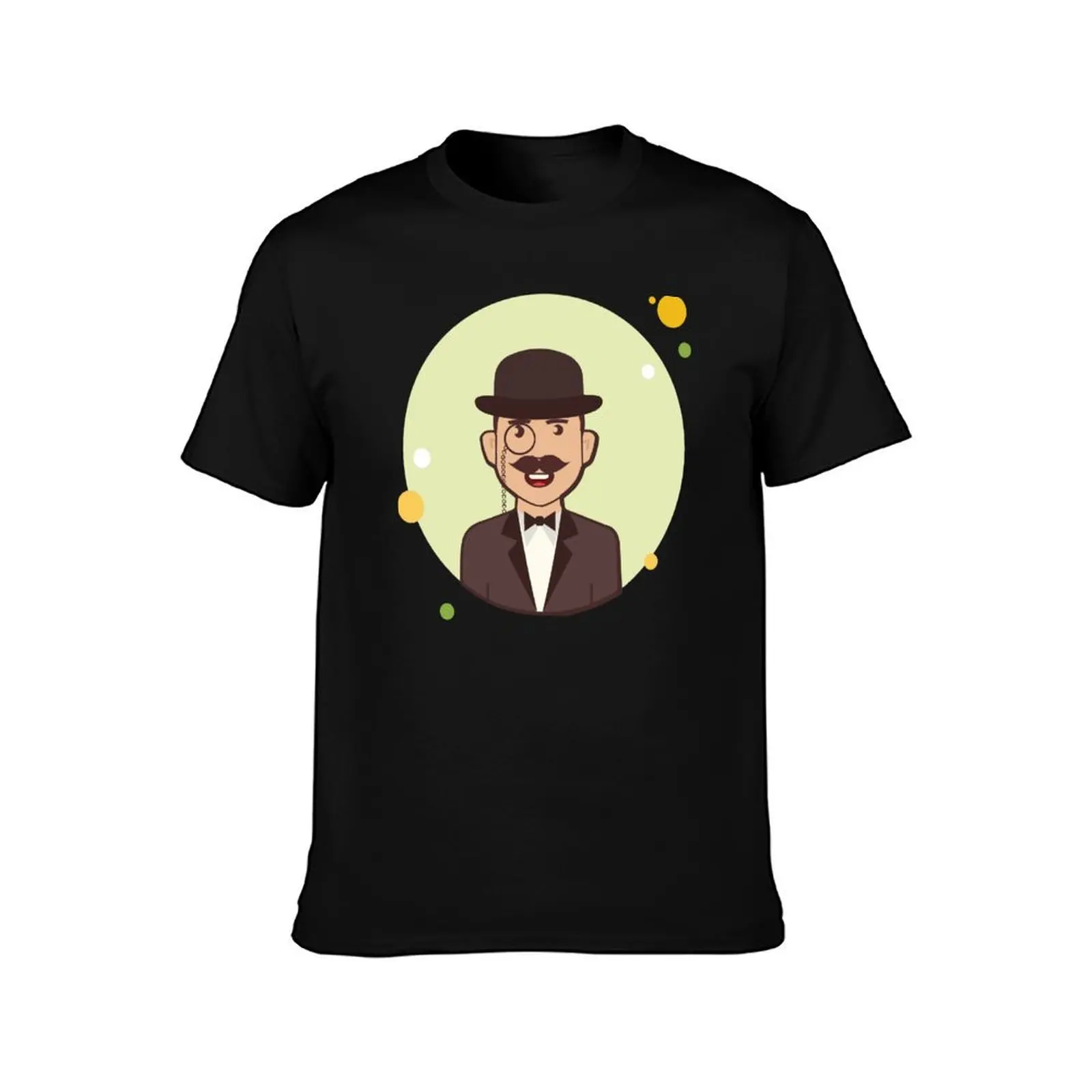 Hercule Poirot T-Shirt Work Style Casual T-Shirt