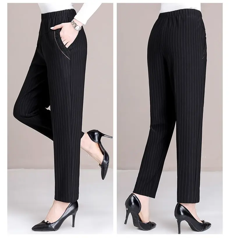 Pants Women Diamonds Sexy Design Retro Creativity Street Wear Korean Stylish Leisure Daily All-matching Trousers Hot Sale T283