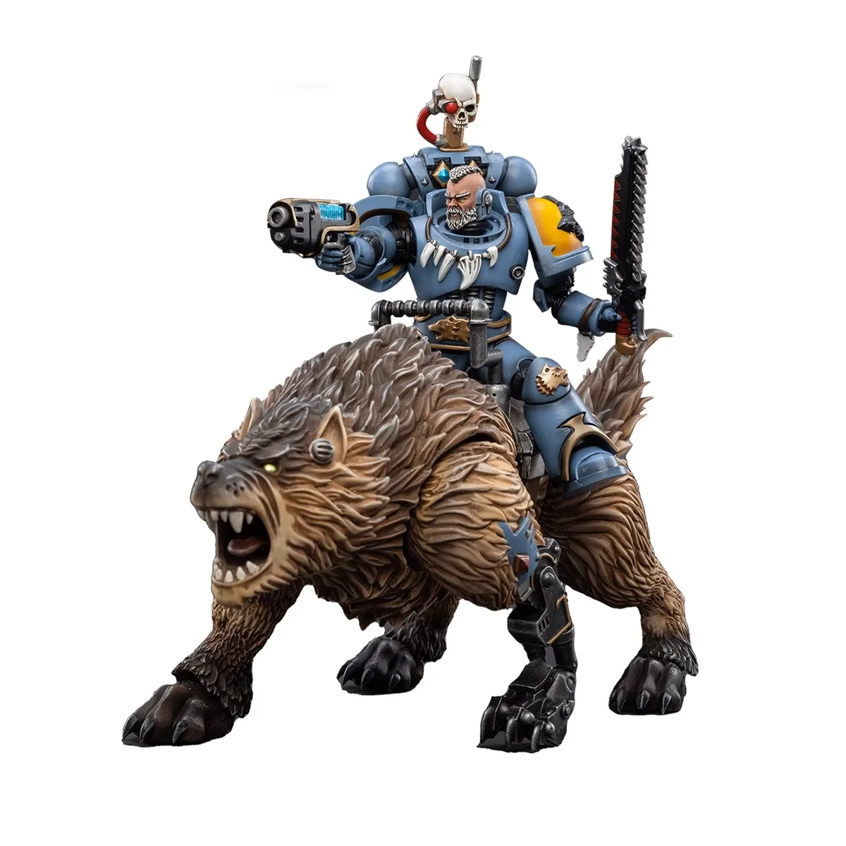 Joytoy Warhammer 1/18 ตัวเลขการกระทํา Thunderwolf Cavalry Bjane รุ่นของเล่นเด็กของขวัญ 3.75 นิ้ว