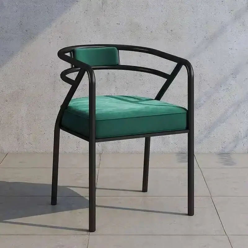 Dining Legs Luxury Set Gold Metal Chairs Nordic Velour Lounge Chair Modern Upholstered Sedie Da Pranzo Moderne Home Furniture