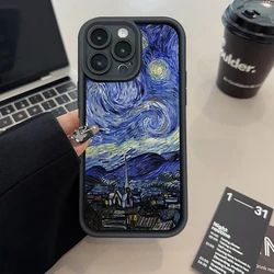 Vincent Van Gogh's The Starry Night Print Case For iPhone 17 16 15 14 13 12 11 Pro Max 16Plus 16E Shockproof Soft Silicone Cover