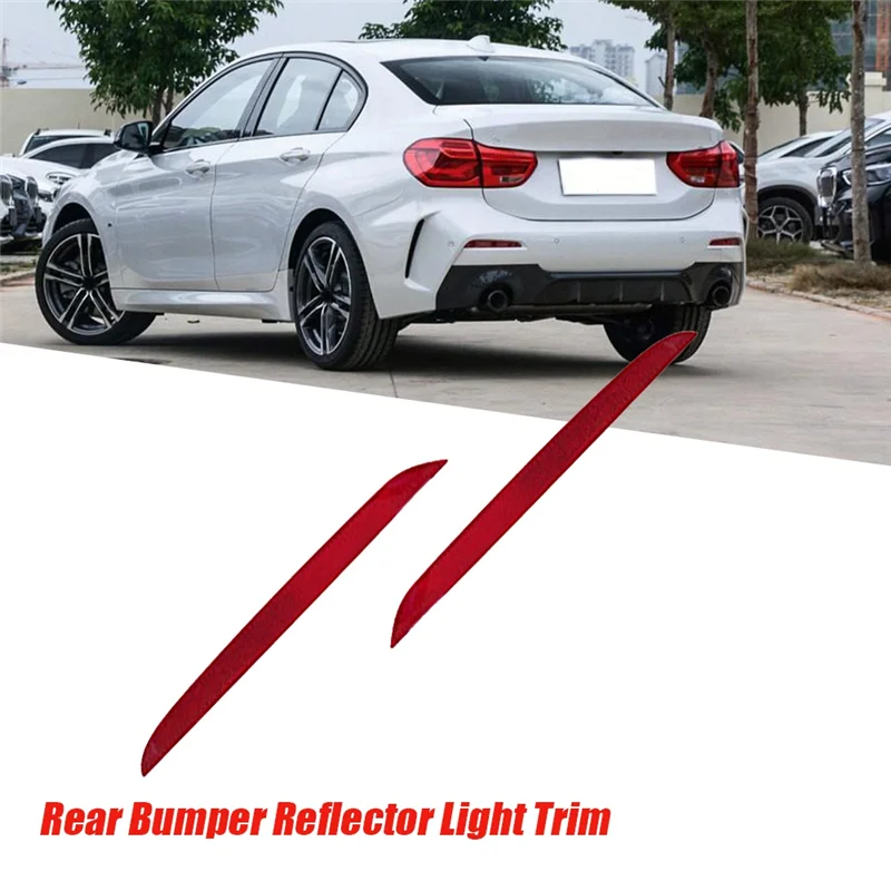 OB-1 Paar Heckstoßstangen-Reflektor-Lichtverkleidung 63247450639 7450640 für BMW 1 2er F40 F22 F23 2017–2024 7295421 63147295422 Teile