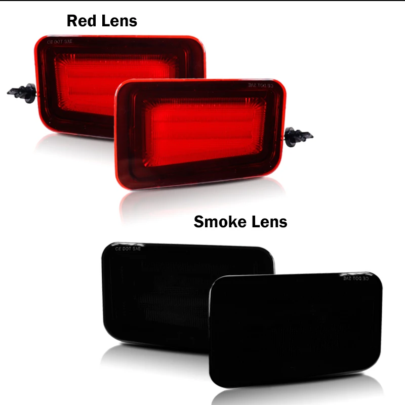 Red LED Car Rear Bumper Reflector Light For 2005-2009 Hummer H2 Rear Fog Light, Brake Tail Lights and Dynamic Turn Signal Light