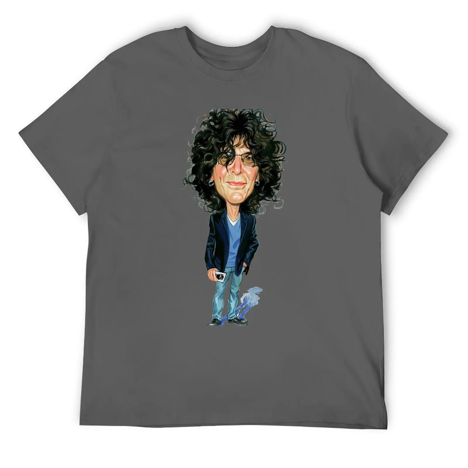 Howard Stern Art Black T-Shirt essential t shirt oversize t-shirts man for a boy Short sleeve tee men