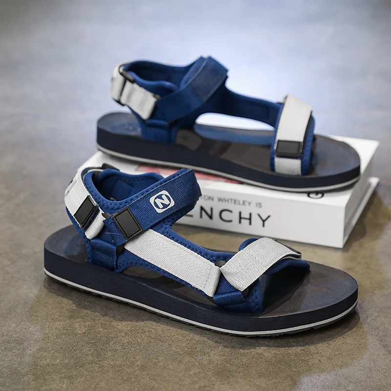 Men Sandals Simple Casual Summer Shoes Comfortable Sneakers Outdoor Beach Vacation Sandals 2026 New Male Casual Sandals shoes