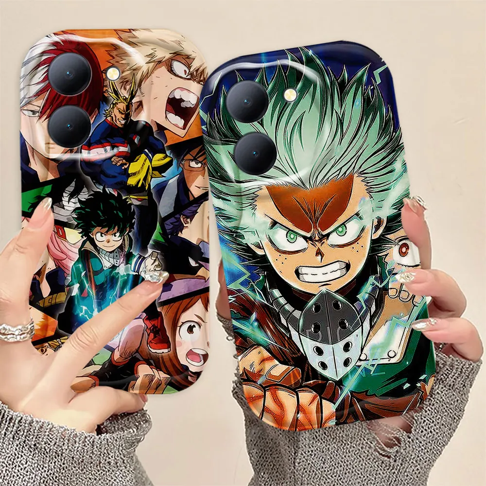 Deko My Hero Academia Midoriya Phone Case For VIVO Y100 Y93 Y91 Y85 Y78 TI M MTI Y77 T Y76 Y73 Y50 Y36 Y33 T Y30 I G PLUS 5G