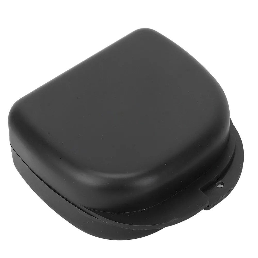 Compact Dental Retainer Case Travel Durable Denture Storage Container Ventilated Lid Orthodontic Retainer Case Home Storage