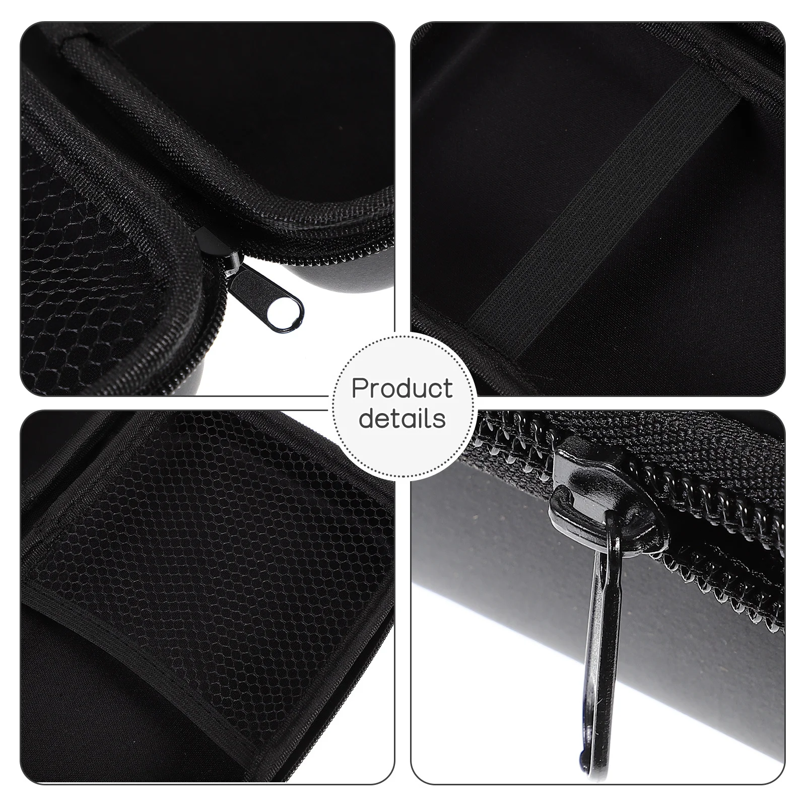 

Travel Recorder Case Hard Shell Eva Nylon Portable Compact Safe Storage for Cables Electronics Small Case Travel Organizer