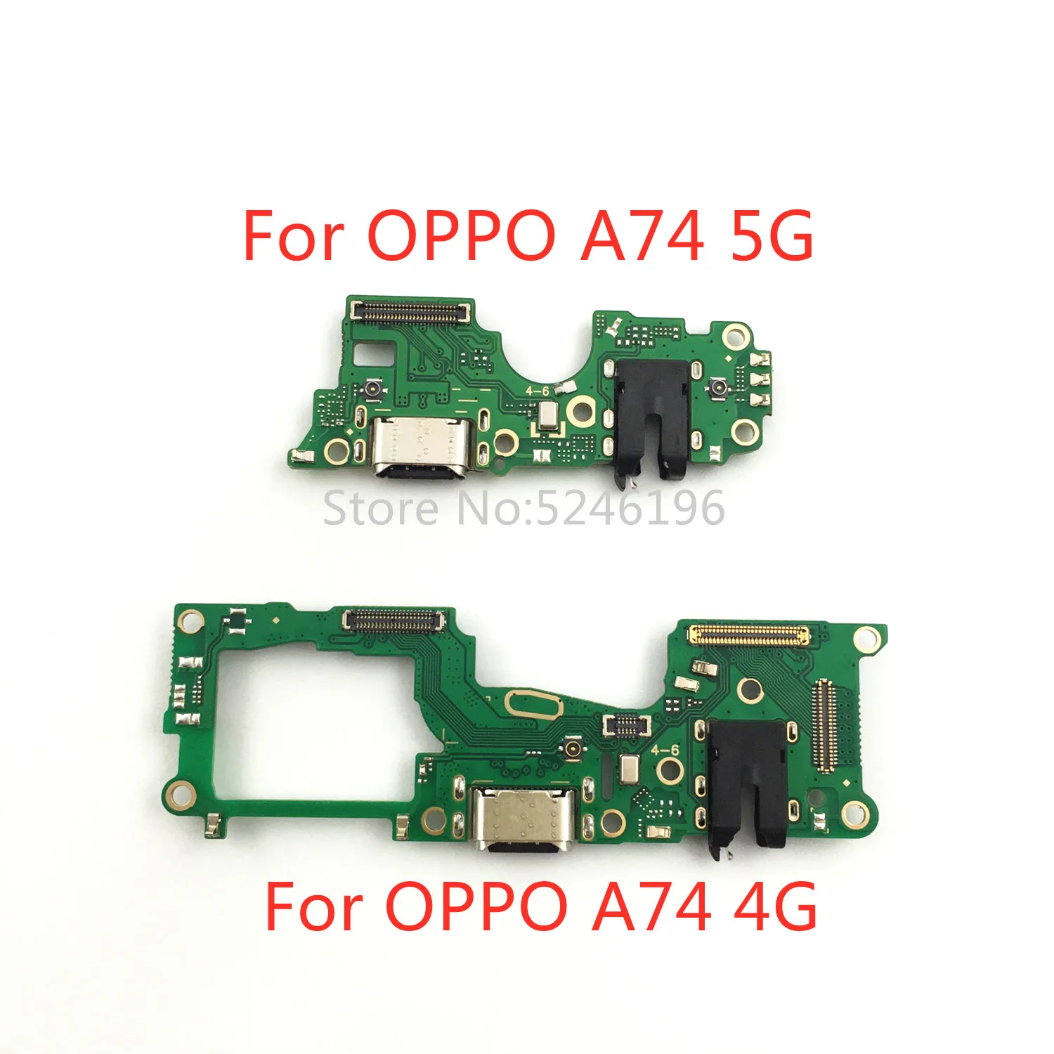 

1pcs USB Charging Port Charger Flex Cable For OPPO A74 4G For OPPO A74 5G Base Connector Microphone Replace Part.