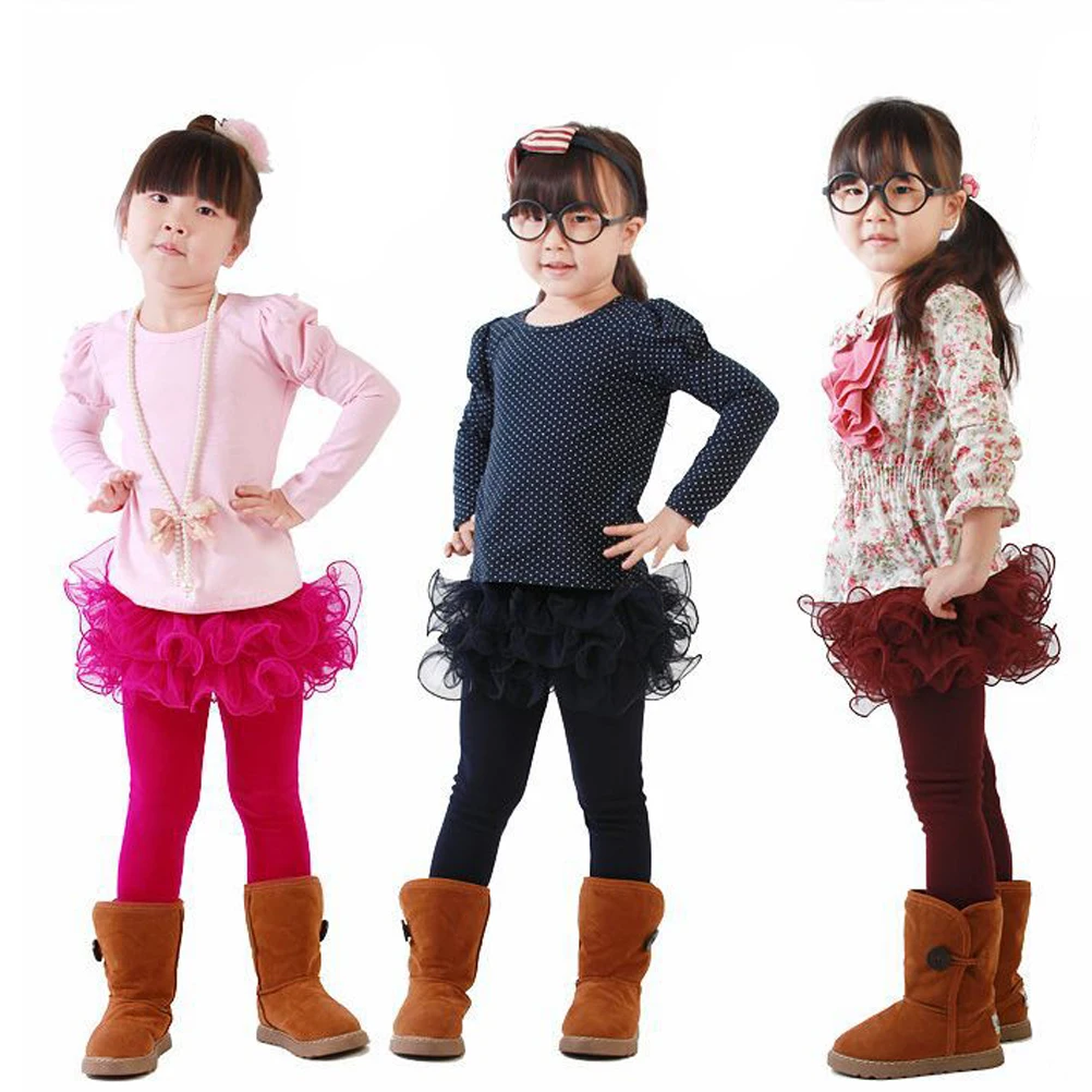 

Premium Material Girls Winter Tights Warm Lined Leggings For 812 Years Old Navy Soft Comfortable Ninth Pants