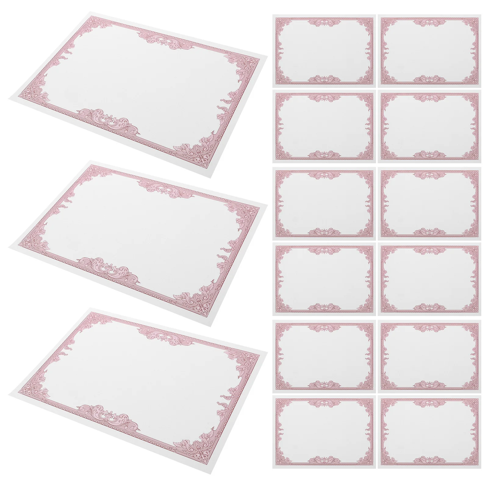 

30Pcs Certificate Paper Blank Diplomas Printable Exquisite Craftsmanship Colorfastness Graduation Employee Recognition Supplies