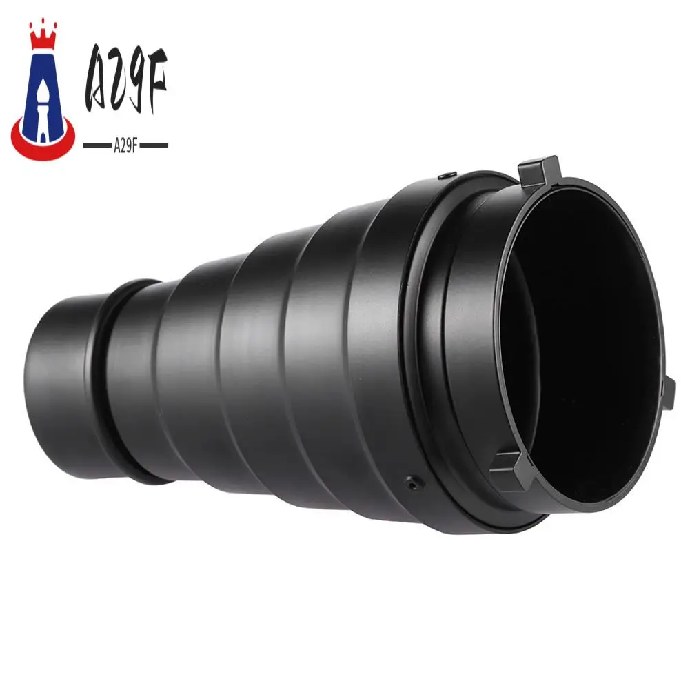 

A29F-Conical Snoot With Honeycomb Grid 5Pcs Color Filter Kit For Bowens Mount Studio Strobe Monolight Photography Flash