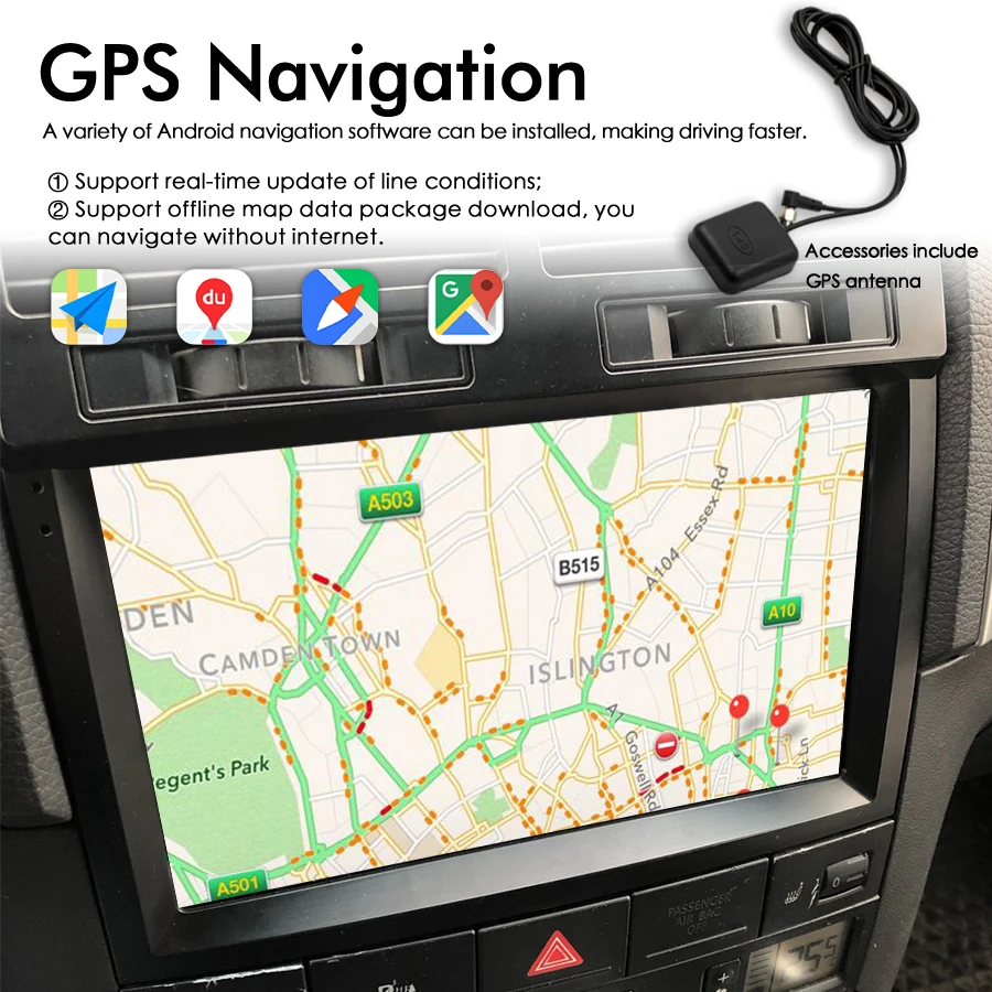 Android 13 AI Voice Car Radio 8+128GB GPS Navigation Stereo For VW Volkswagen Touareg 2002-2010 S-Cross Multimedia Video CarPlay