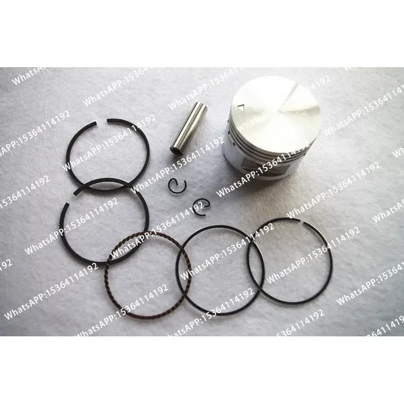 G100 Piston Kit 52mm for G100 G100K2 4 Cycle 2.5HP Engine Motor EX1000 Piston Ring Pin Clamp Assembly