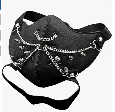 Steampunk mask rock show personality ghost head link mask stage performance party funny mask