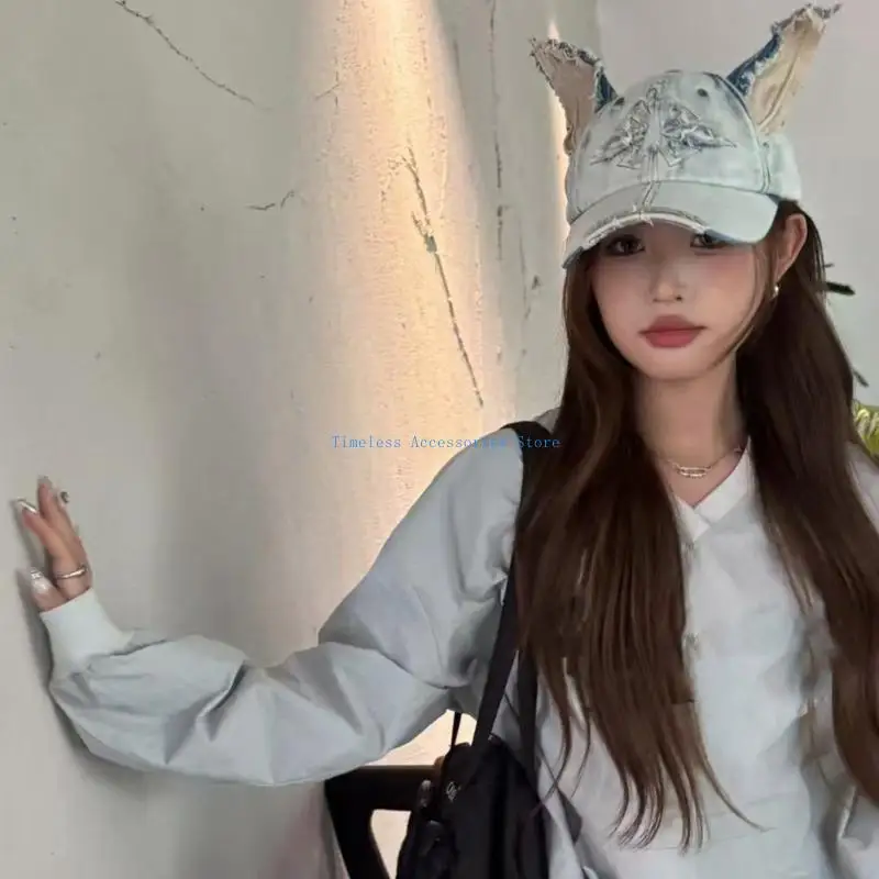 97QE قبعة مقاومة للشمس قابلة للتنفس ذات حواف طويلة قبعة رقص هيب هوب للكبار قبعة بيسبول #2